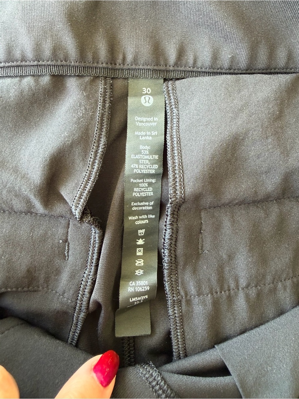 lululemon athletica Men’s Black Jogger Pants